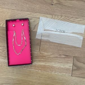 Never used J.Crew jewelry set (necklace, bracelet, earrings) for sale